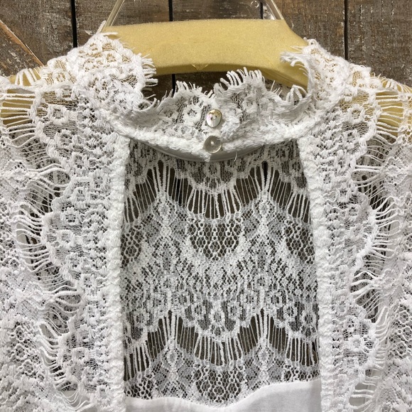 Free People NWT  White Lace Shower Dress - Picture 7 of 8